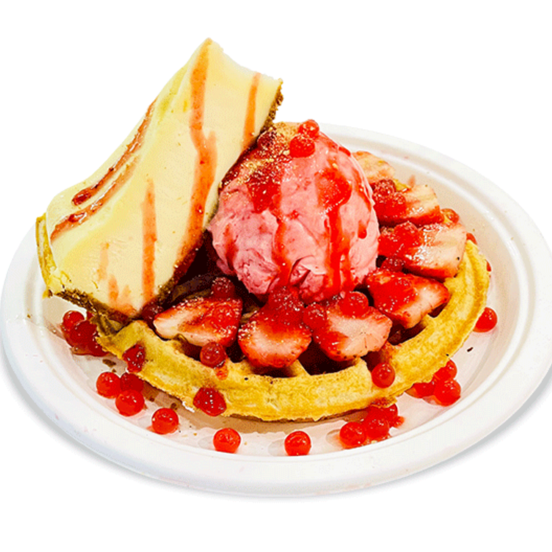 Strawberry Cheesecake Signature Waffle